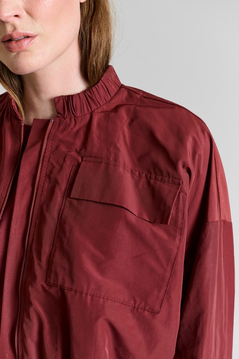 Fukkura poplin bomber jakke