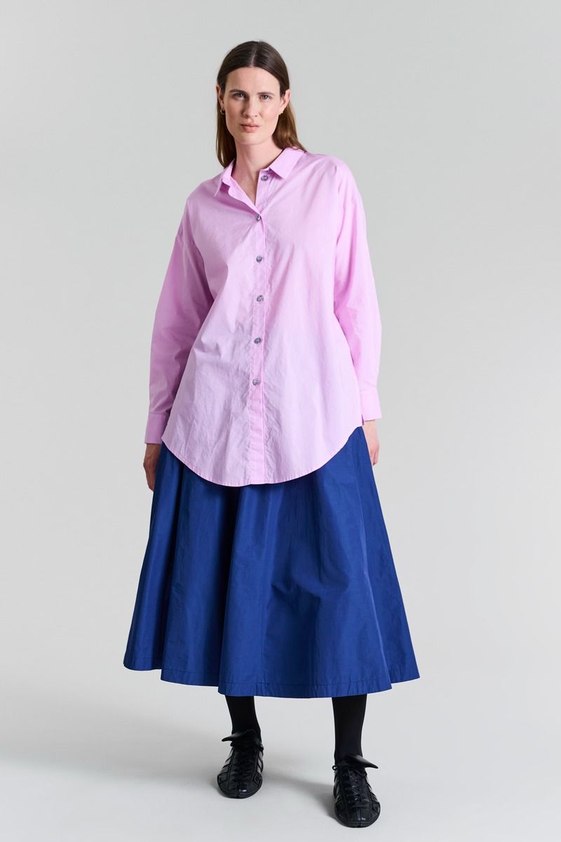 Core cotton skjorte med lukning i ryg
