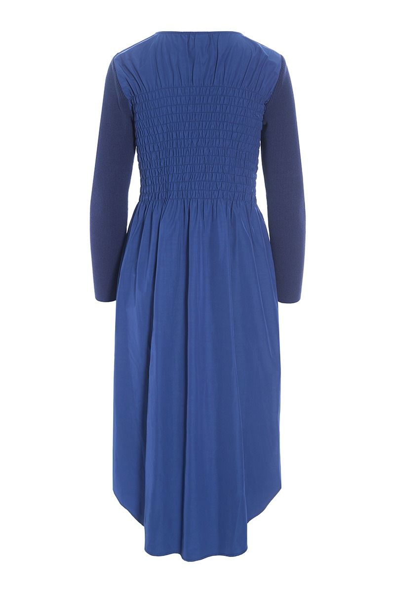 Fukkura poplin kjole med smock