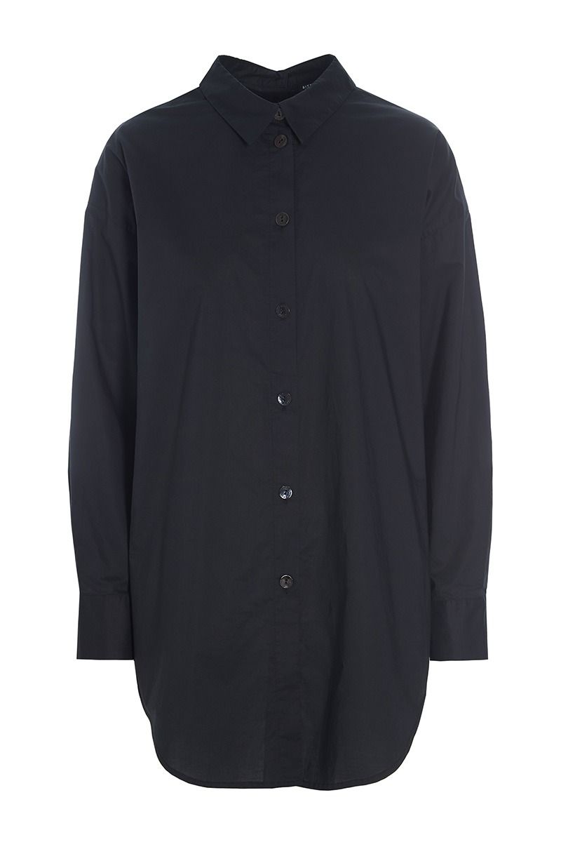 Core cotton skjorte med lukning i ryg