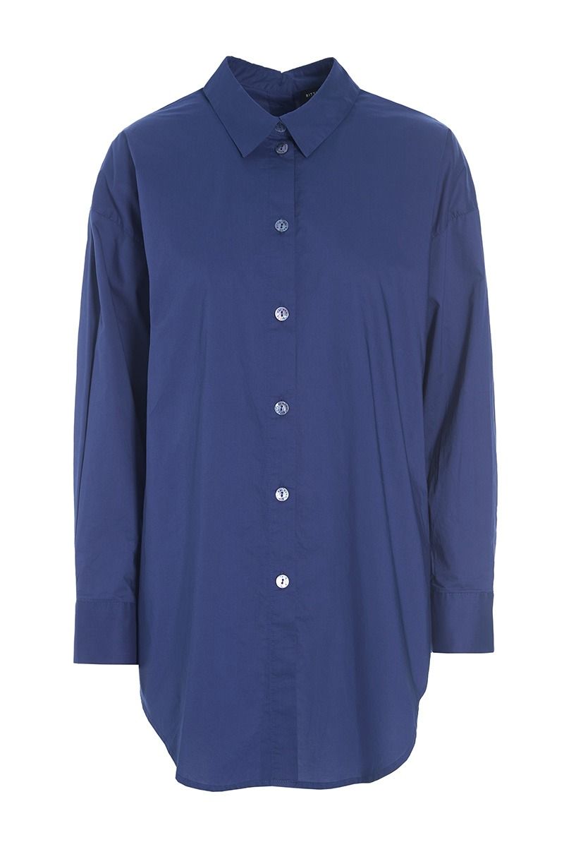Core cotton skjorte med lukning i ryg