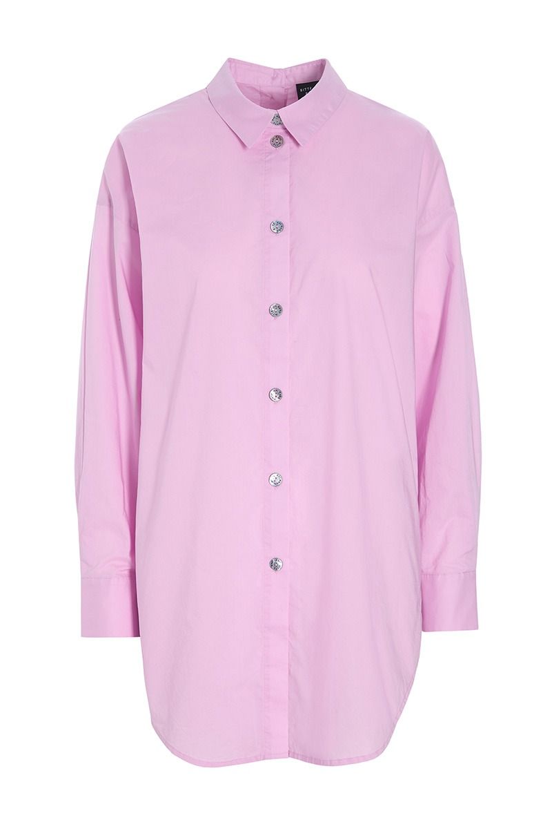 Core cotton skjorte med lukning i ryg