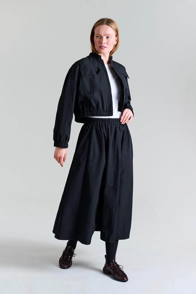 Fukkura poplin bomber jakke