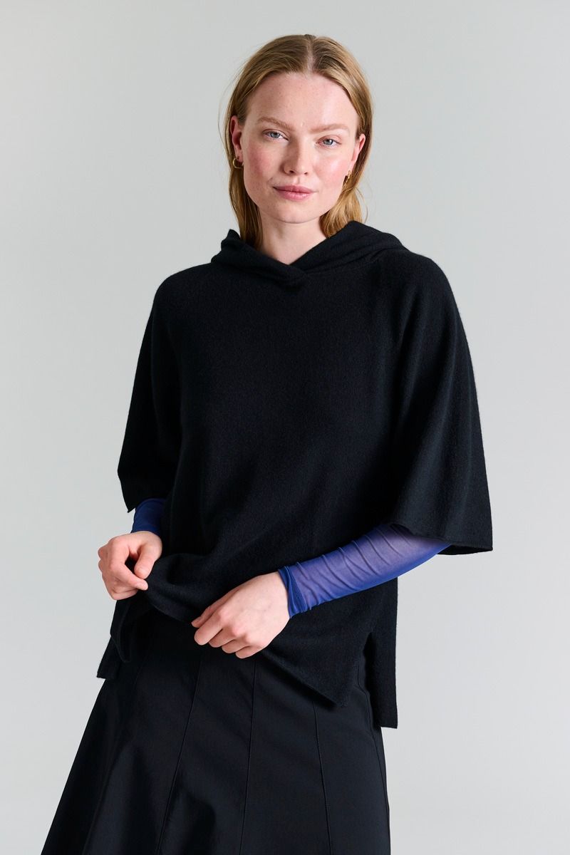 Cloud cashmere hættebluse