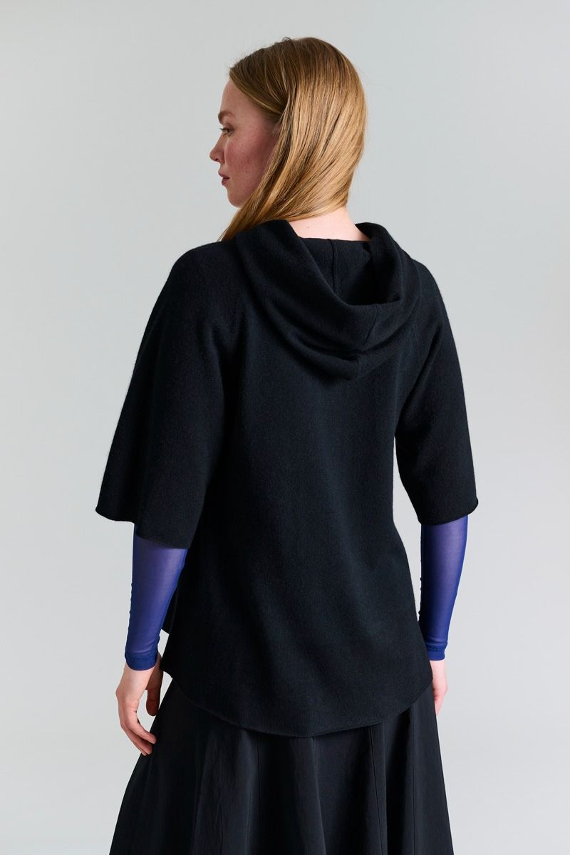 Cloud cashmere hættebluse