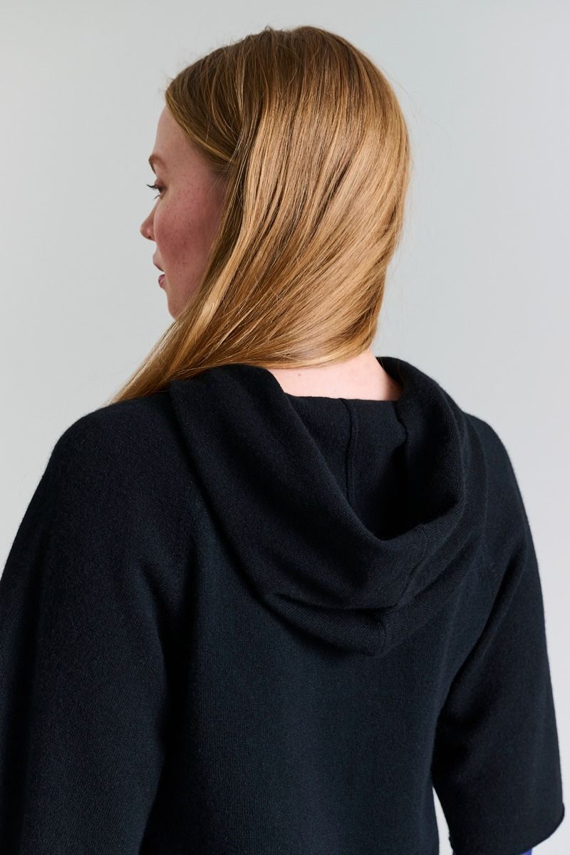 Cloud cashmere hættebluse