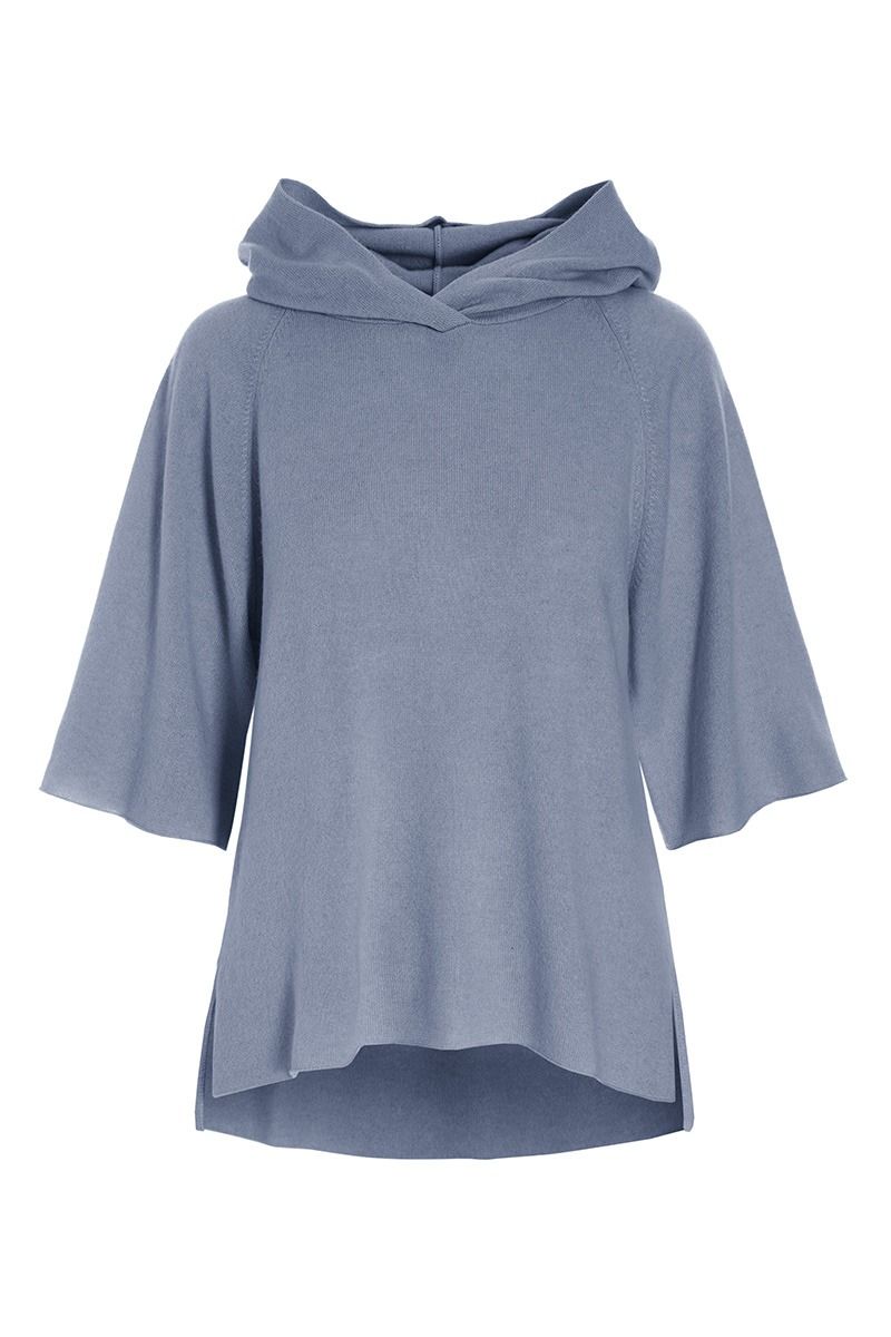 Cloud cashmere hættebluse