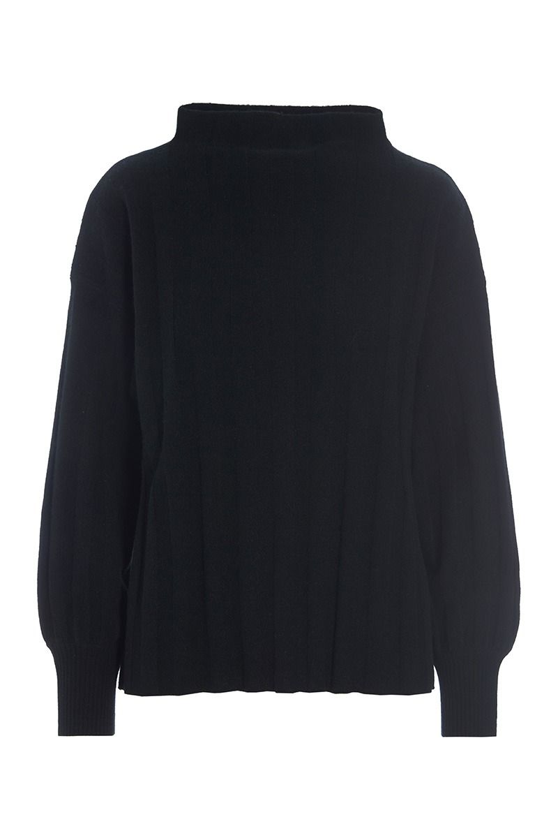 Cloud cashmere rib bluse