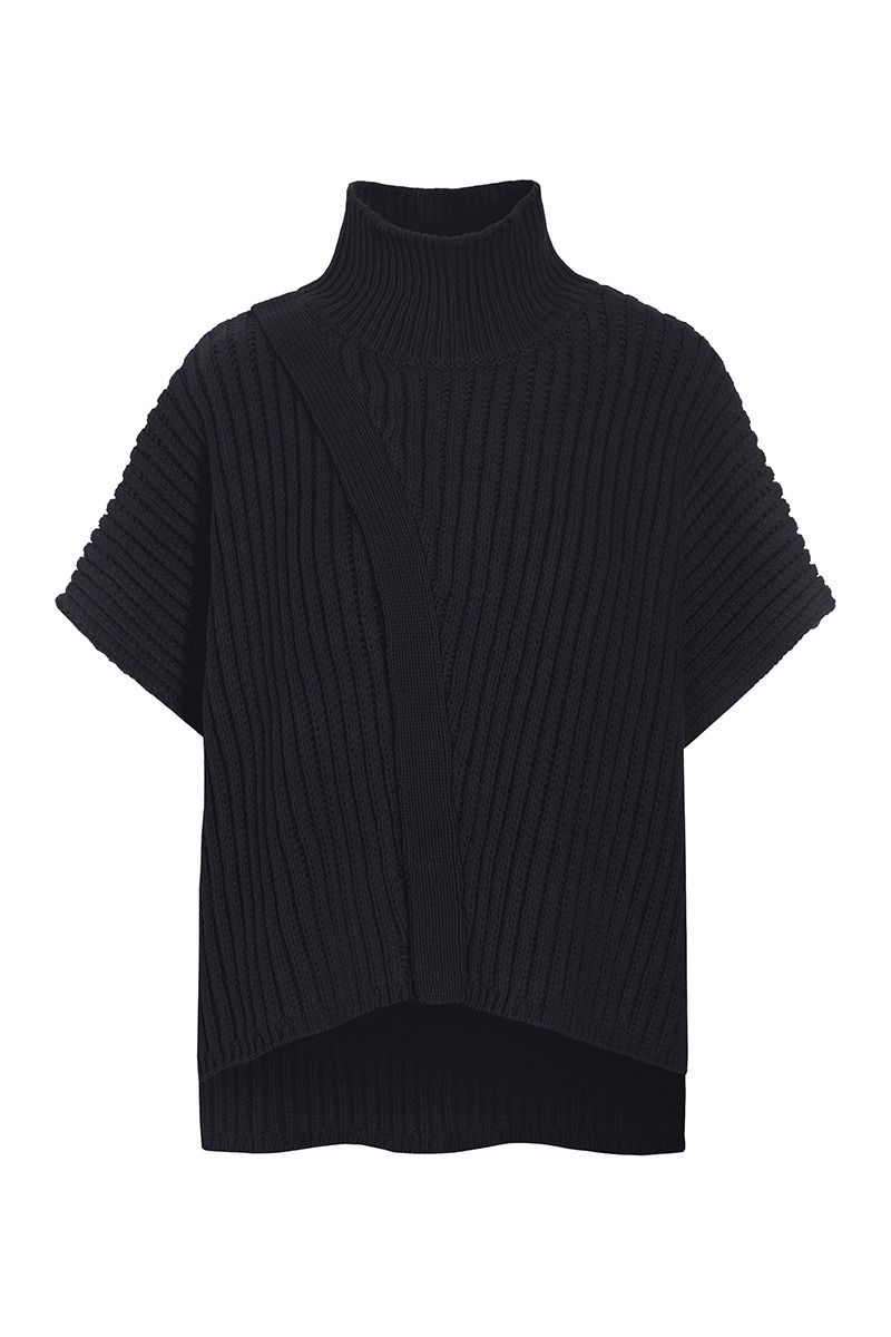 Nitto hochgeschlossene Bluse