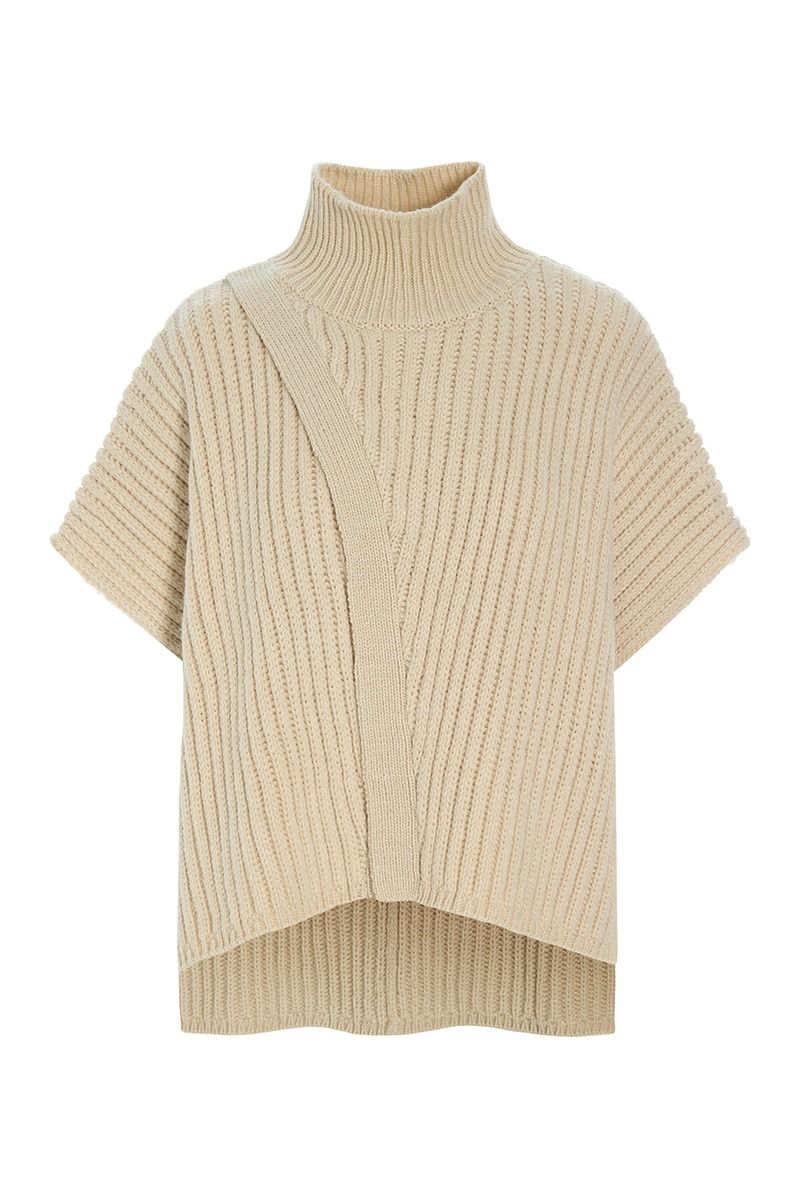 Nitto hochgeschlossene Bluse