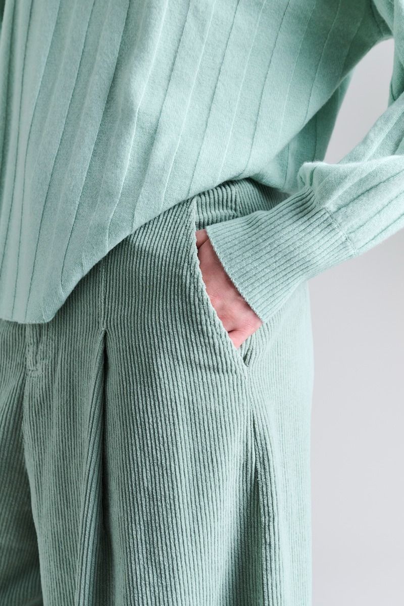 Cloud cashmere rib bluse