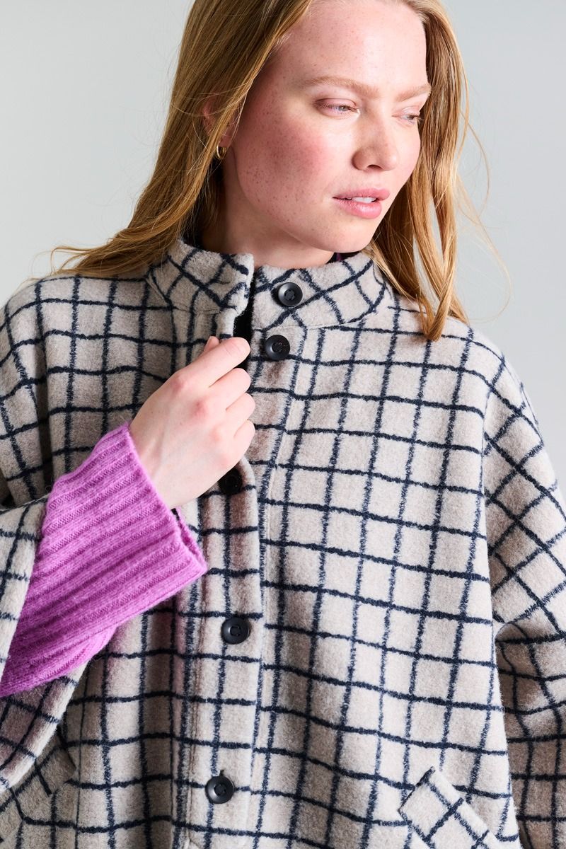 Woollen wire Anorak