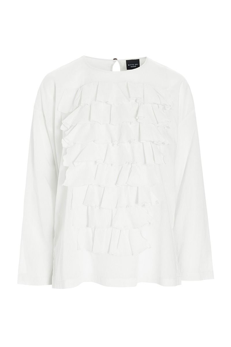 Washi voile Blouse with Frills