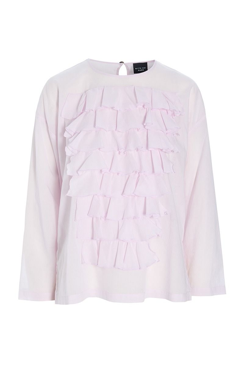 Washi voile Blouse with Frills