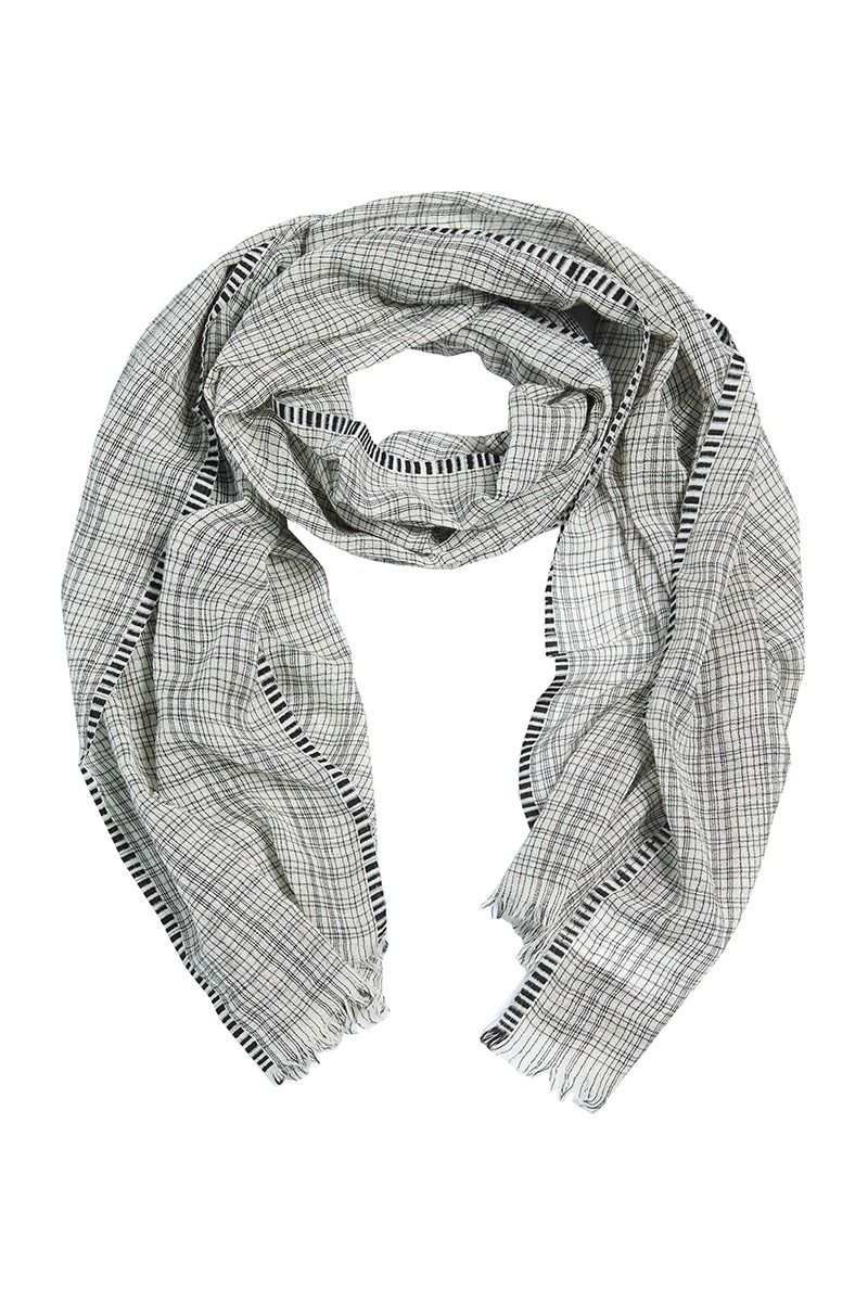 Irregular check Schal