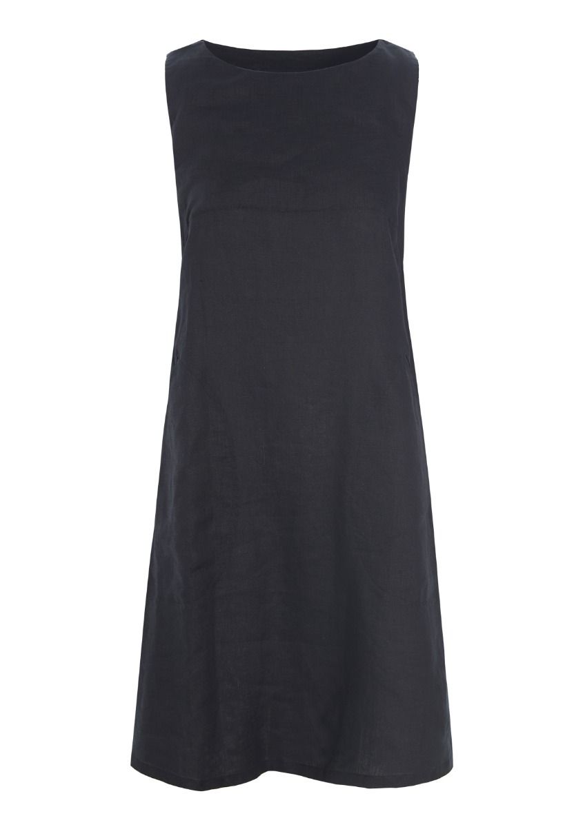 Airy linen sleeveless dress