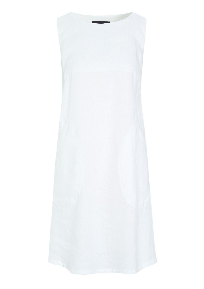 Airy linen sleeveless dress