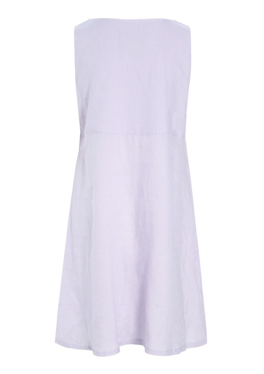 Airy linen sleeveless dress
