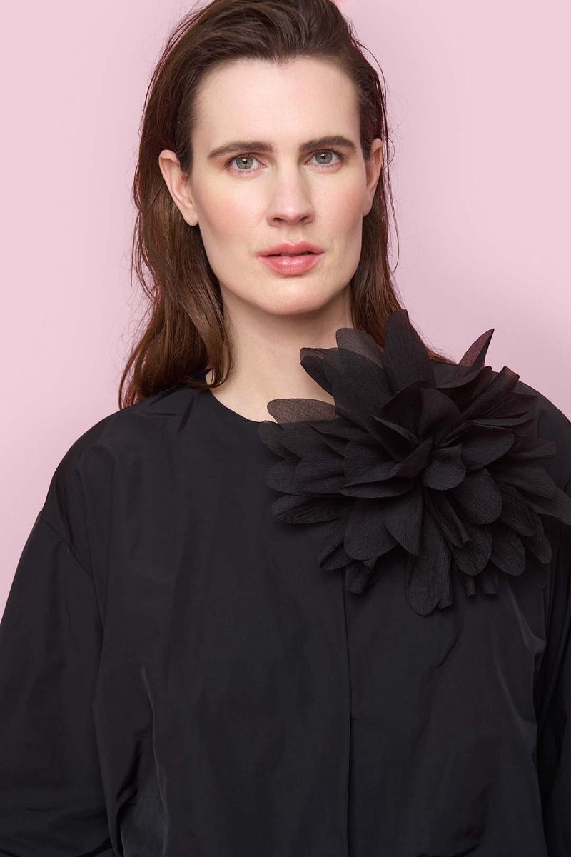 Fukkura poplin short jacket