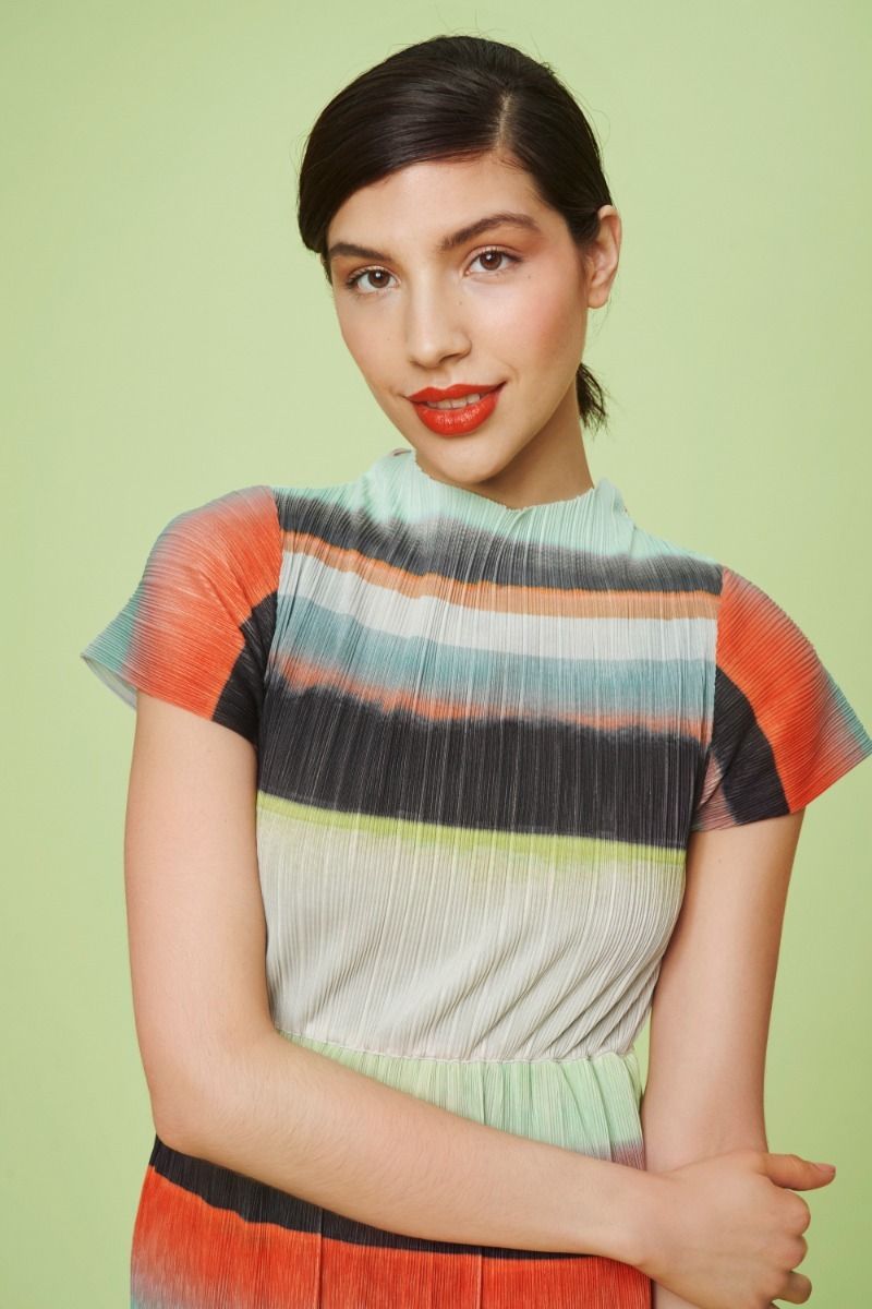 Liquorice stripe kjole