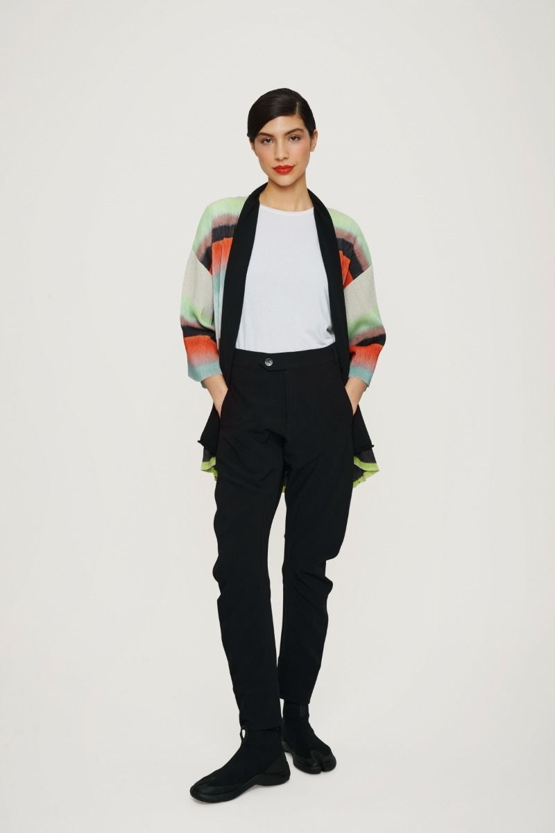 Liquorice stripe kimono jacka