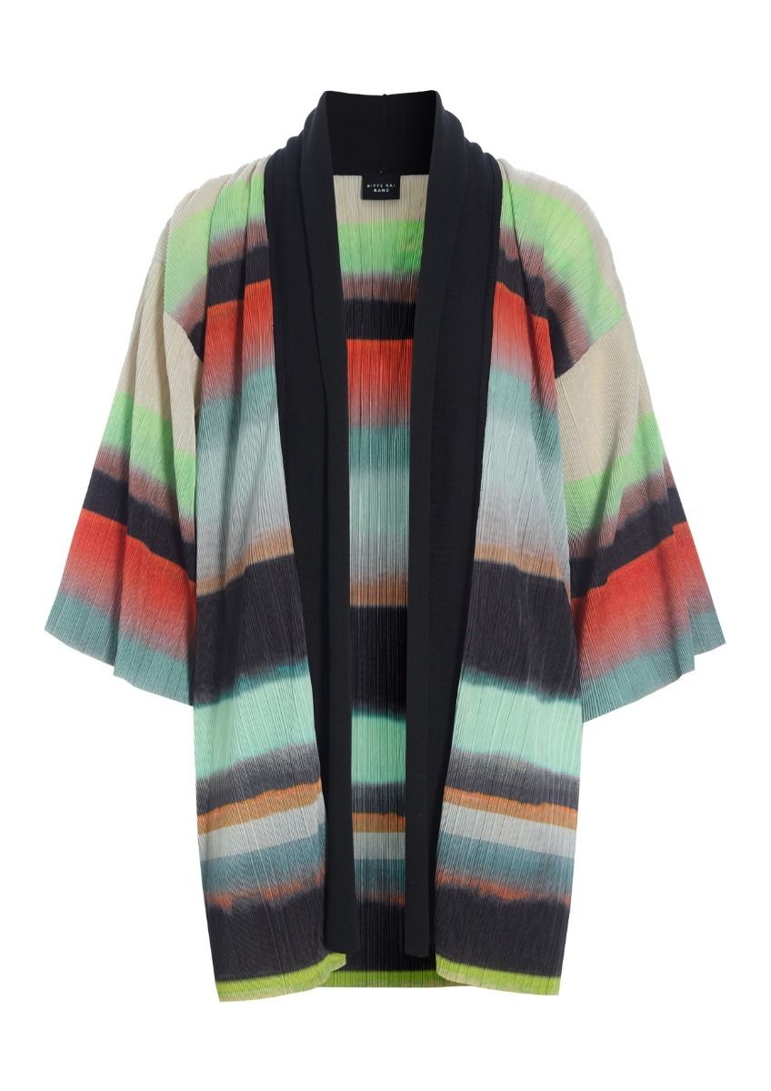 Liquorice stripe kimono jacka
