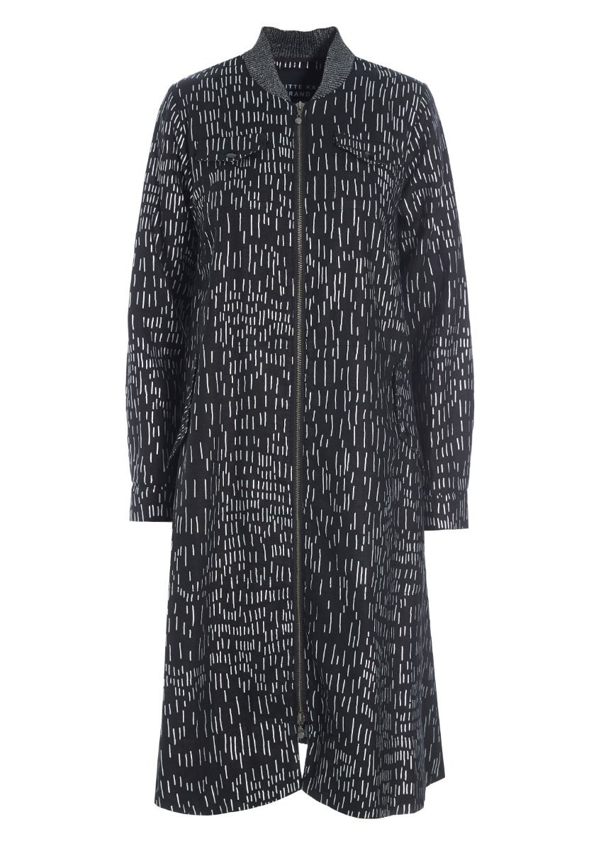 Silver stick dress with zipper