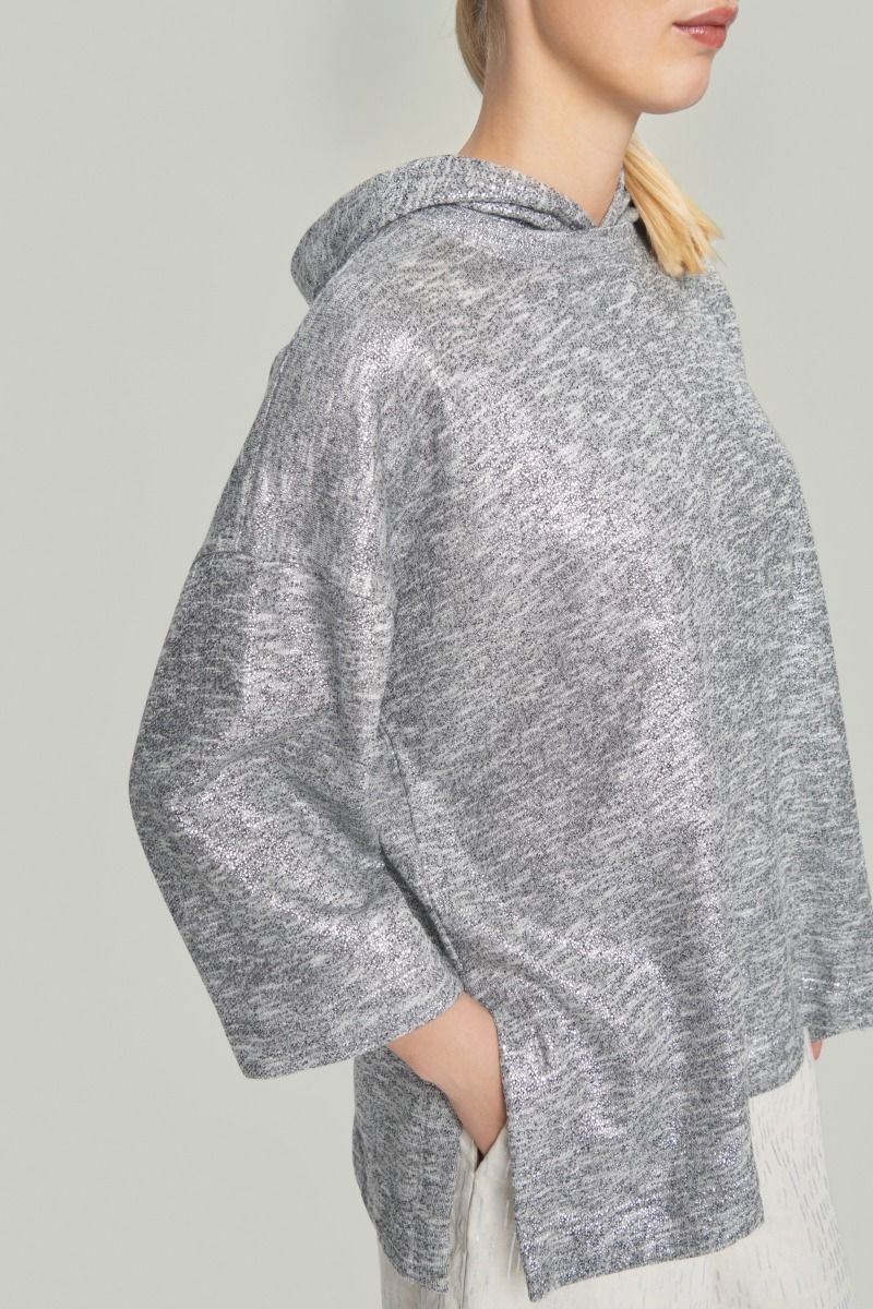 Silver sweat bluse