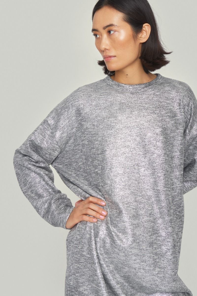 Silver sweat dress