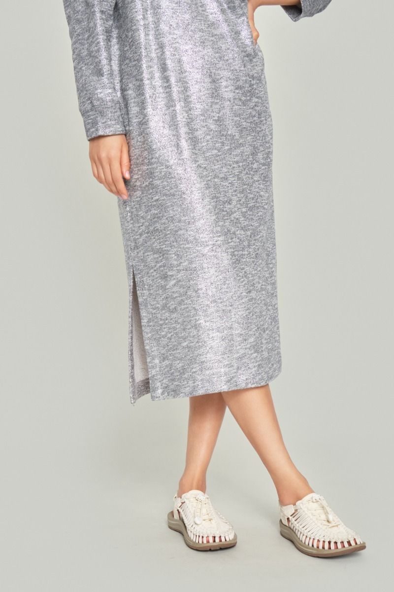 Silver sweat dress
