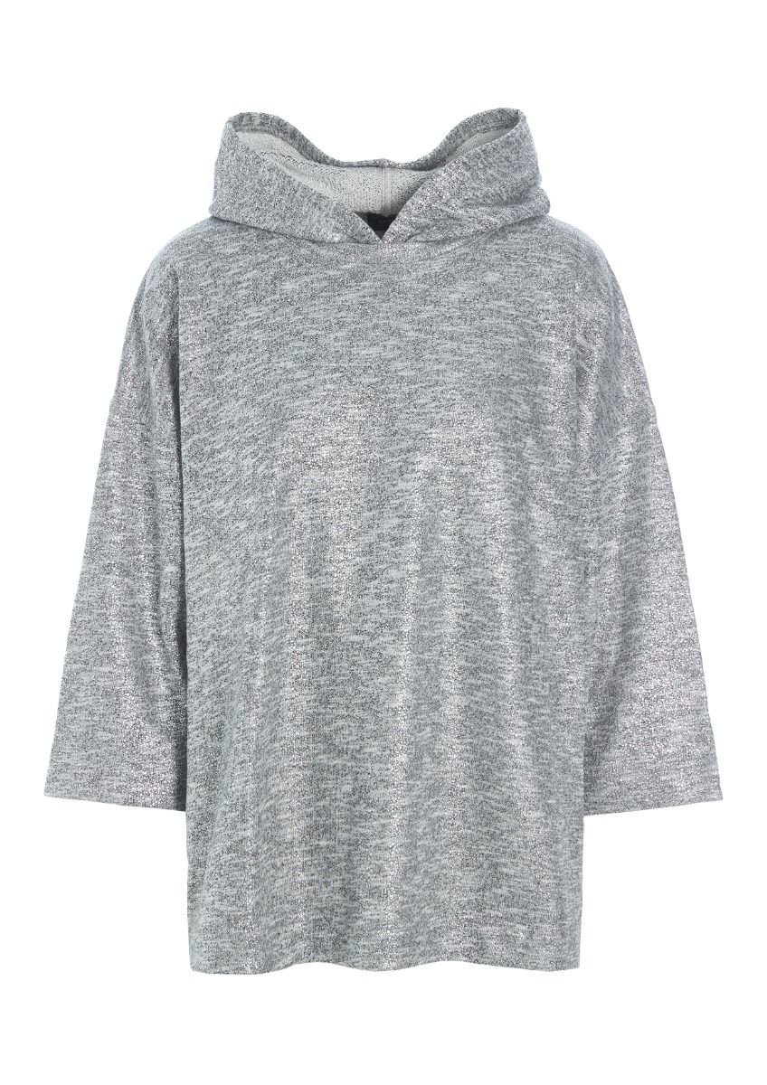 Silver sweat bluse