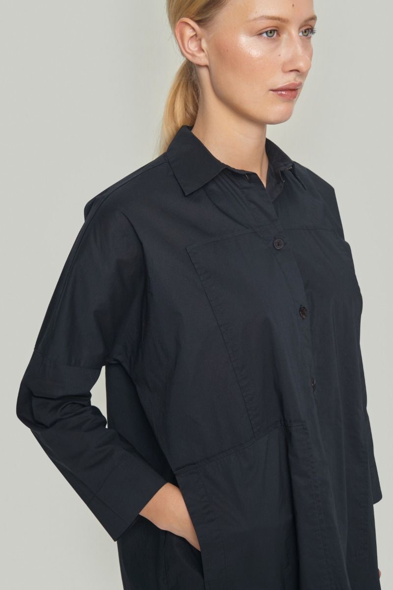 Core cotton shirt dress