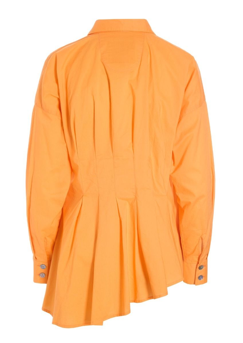 Core cotton asymmetrical shirt