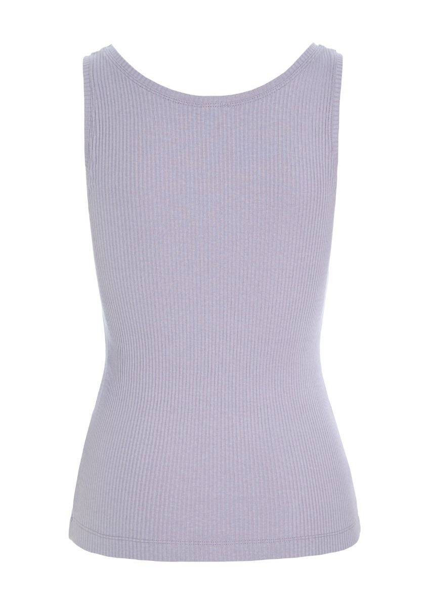 Globe rib tank top