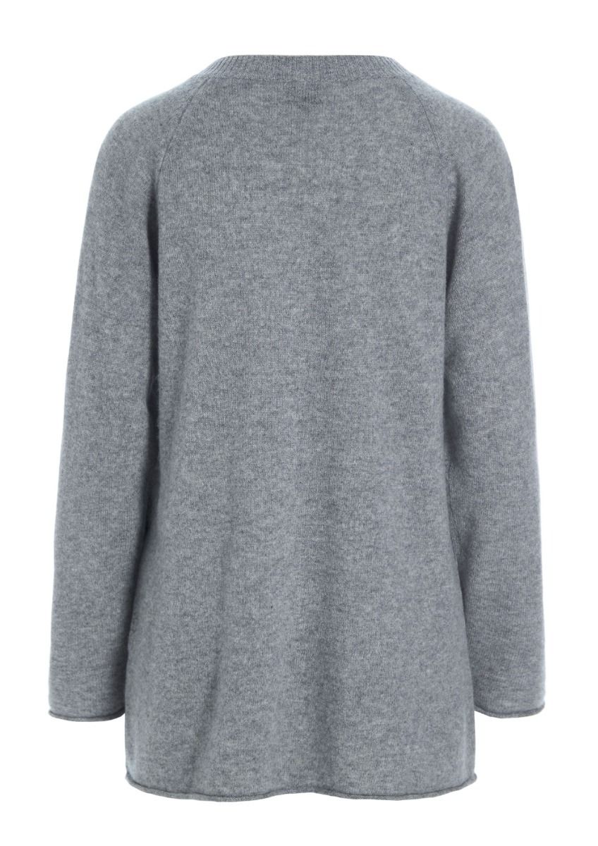 Cloud cashmere bluse med slids