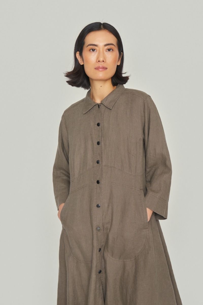 Lazy linen dress