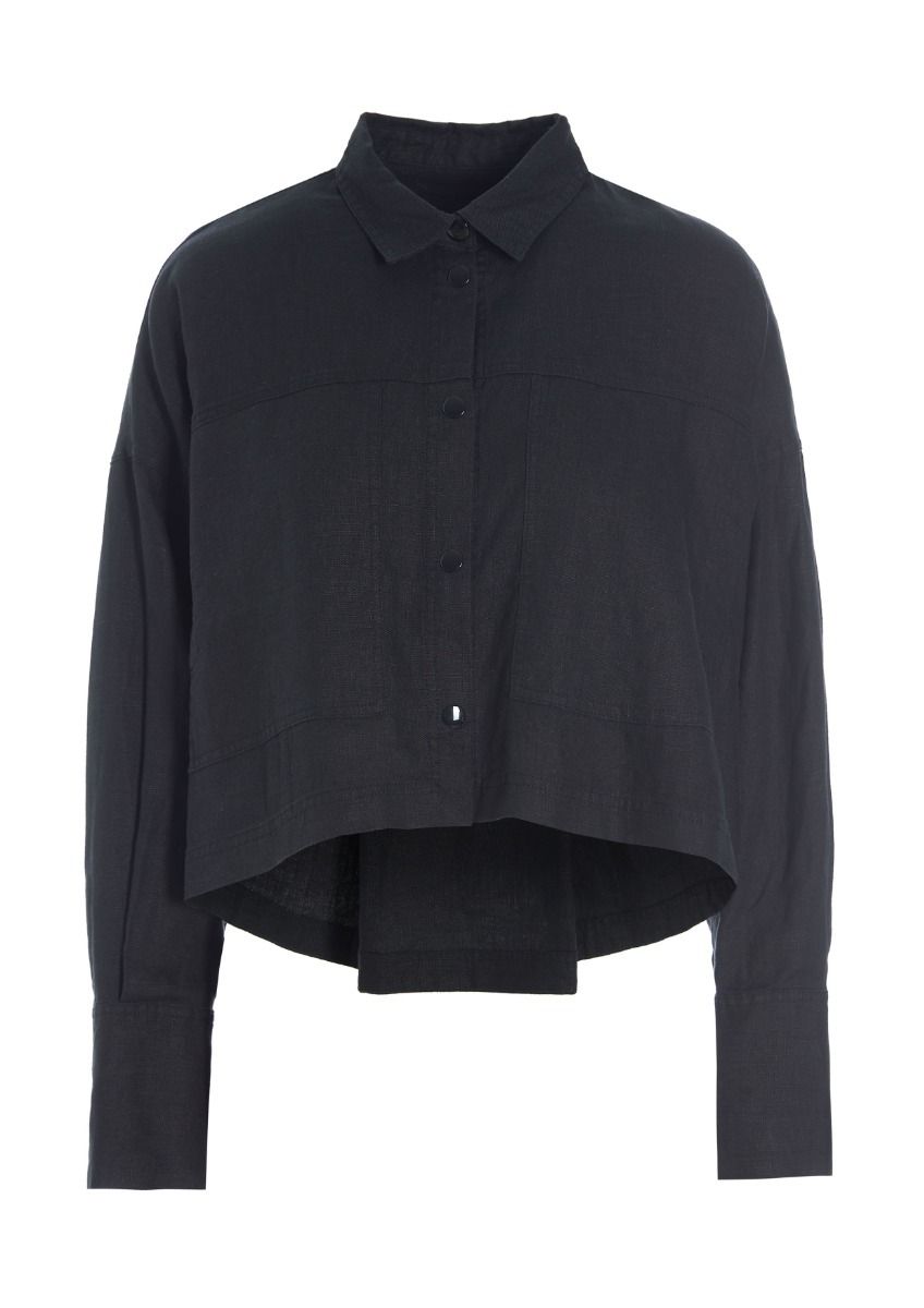 Lazy linen short jacket