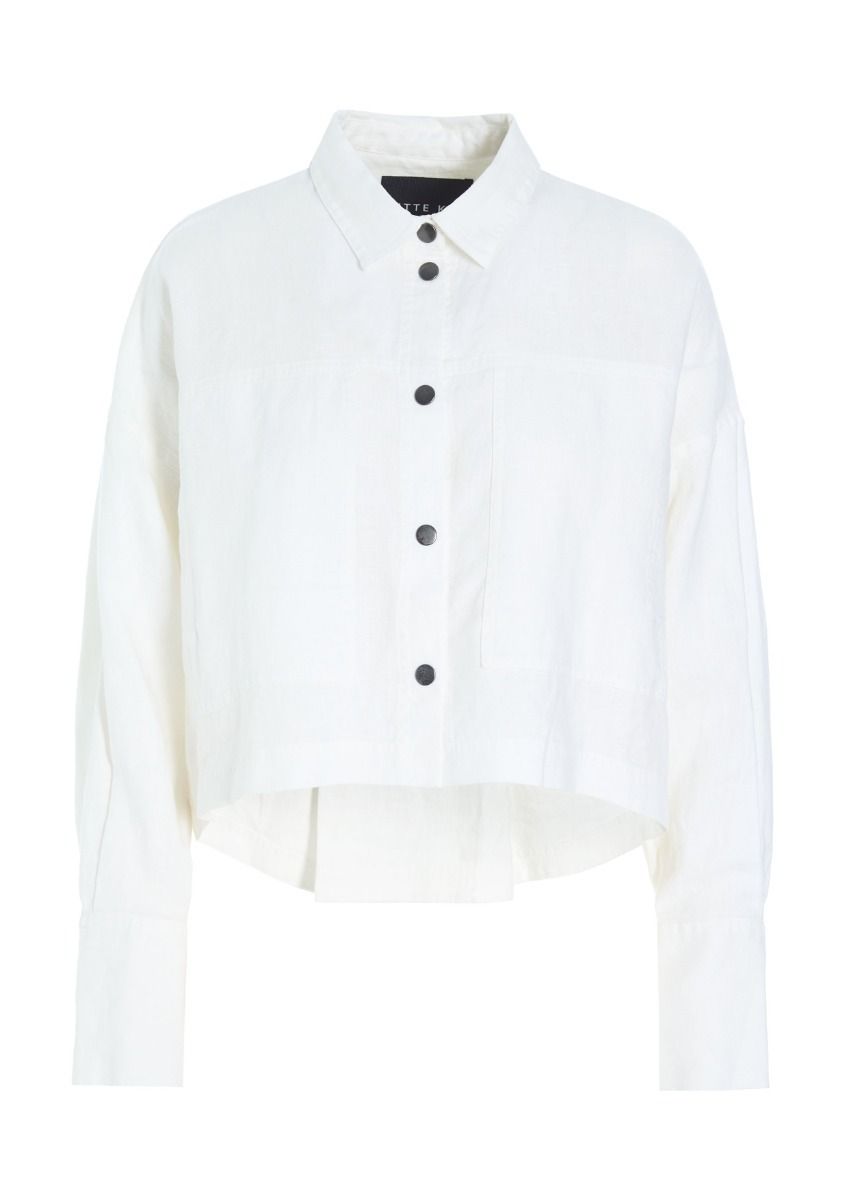 Lazy linen short jacket