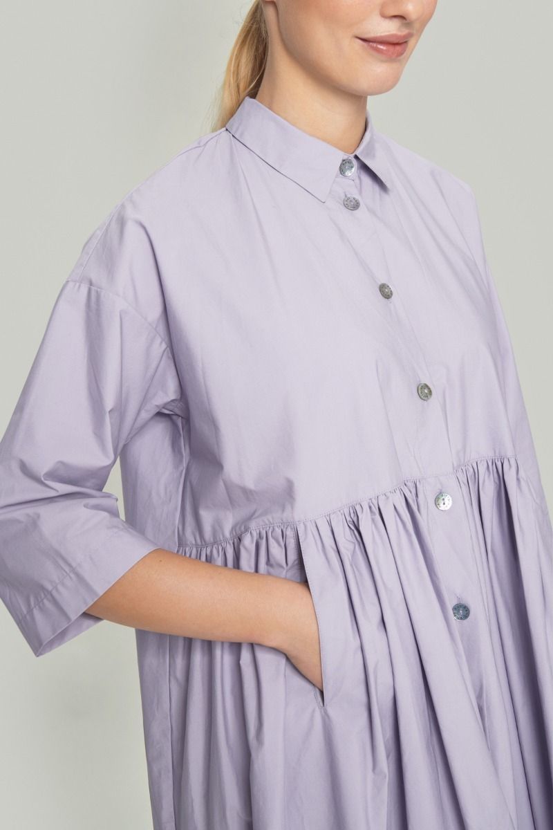 Paper poplin dress