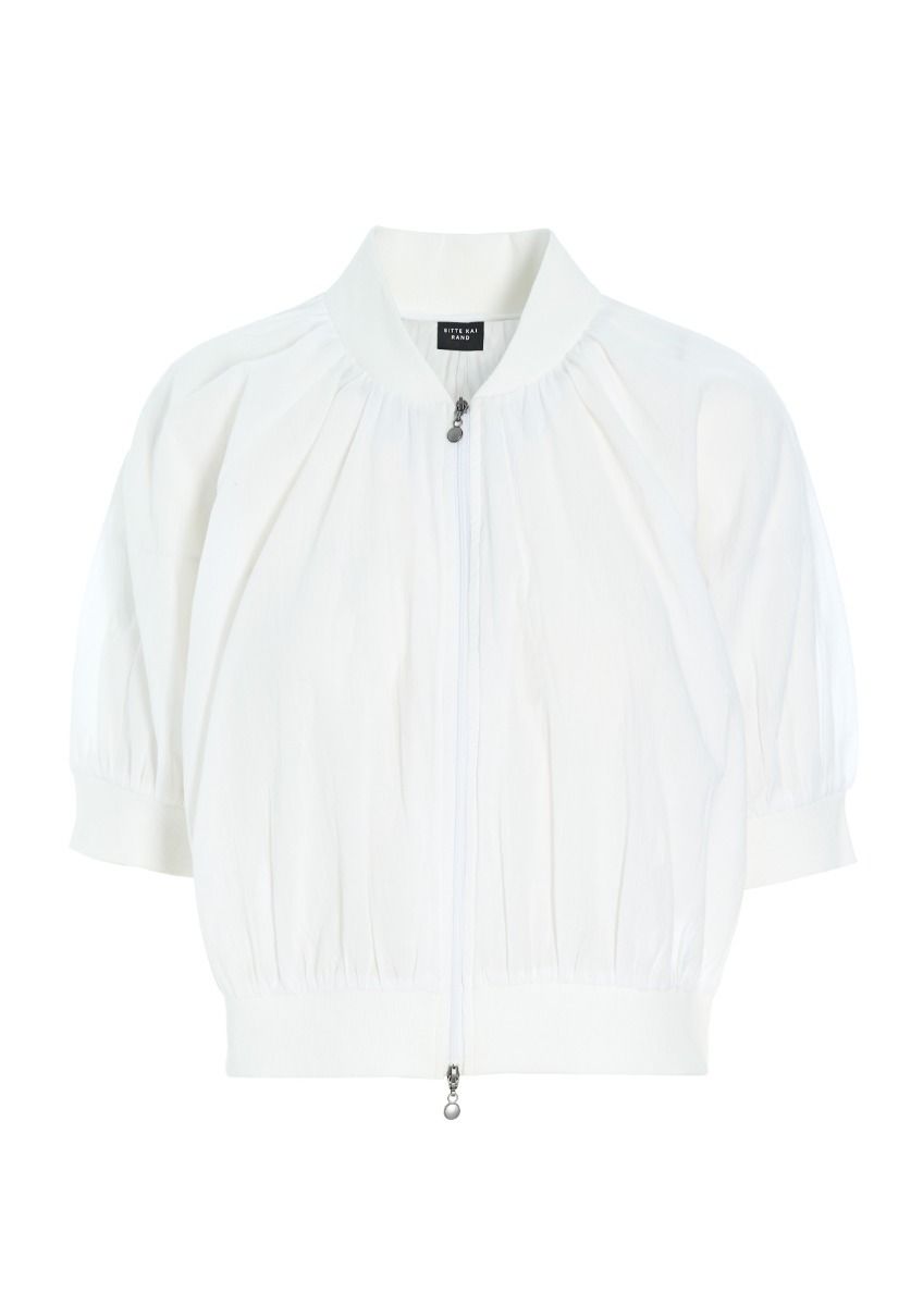 Vellum voile shirt jacket