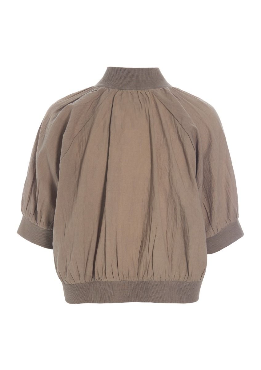 Vellum voile shirt jacket