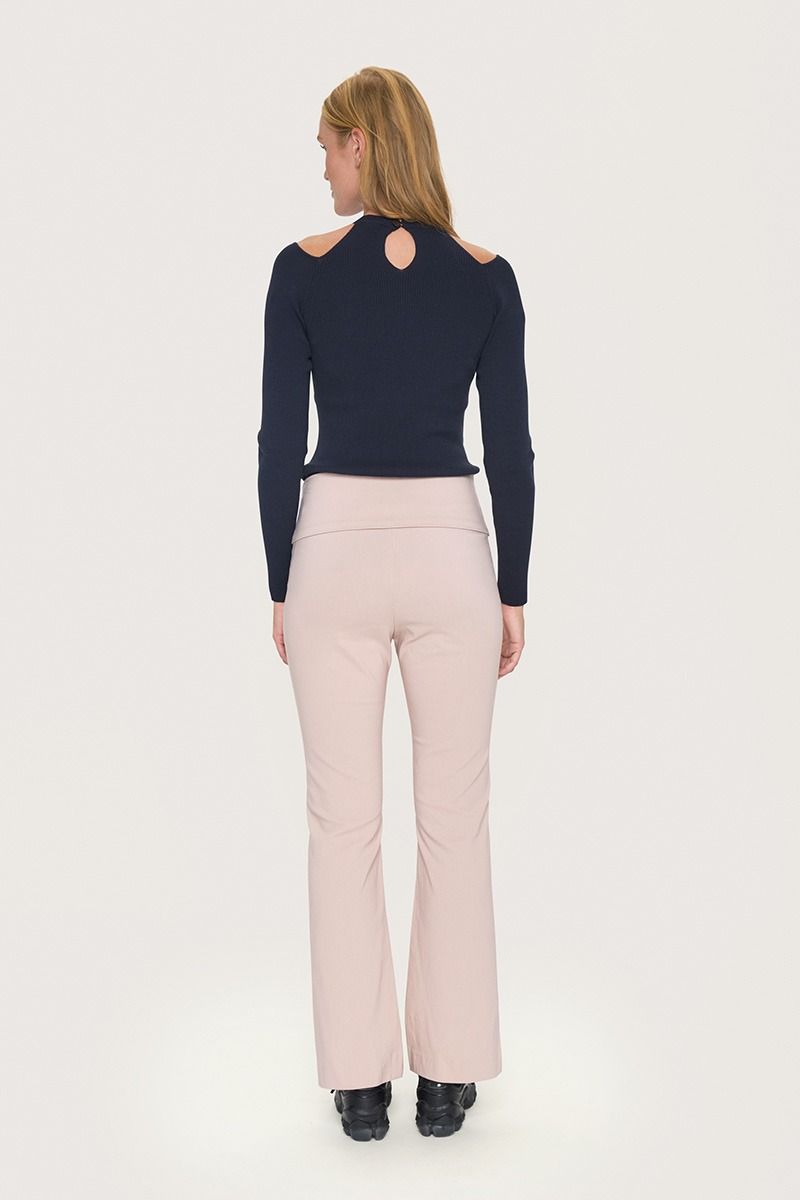 Magic stretch long flared trousers