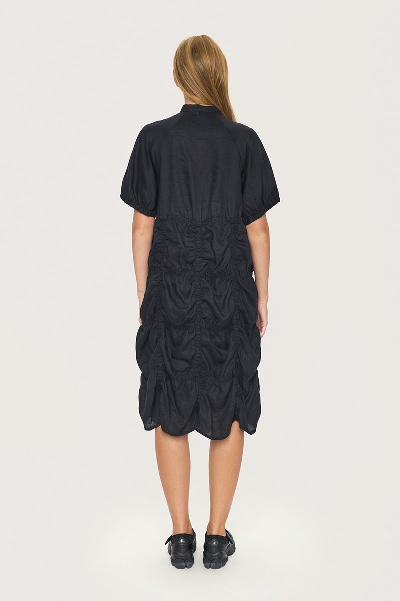 Airy linen shirt dress