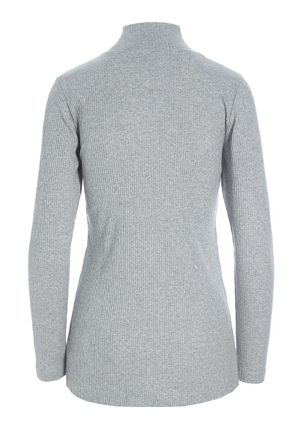 Globe rib turtleneck blouse
