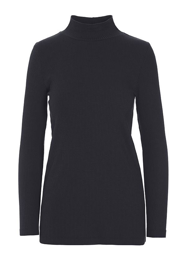 Globe rib turtleneck blouse