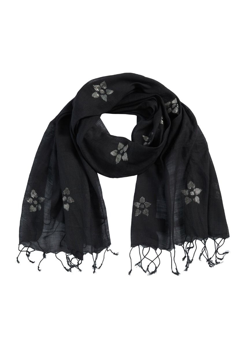 Silver lotus tørklæde