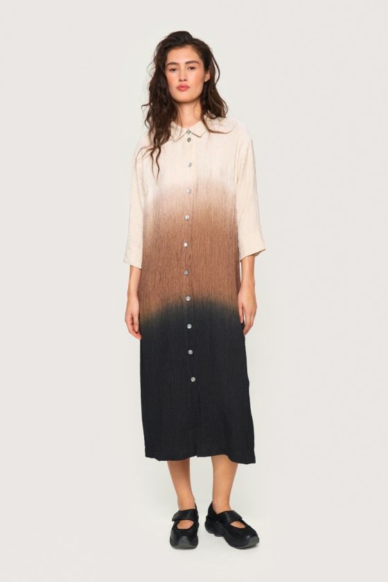 Summer dip dye shirt dress