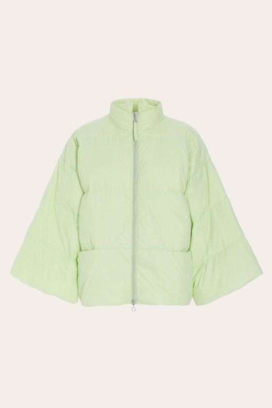 Feather down Jacke mit Kragen