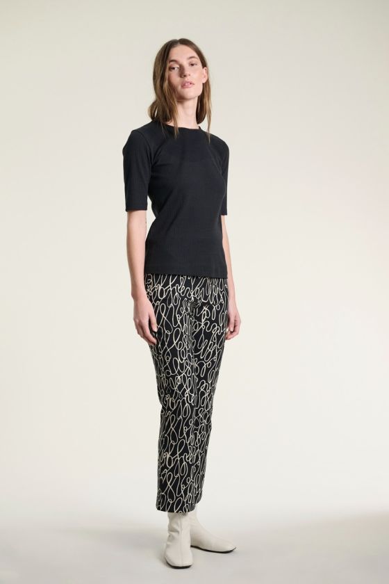 Doodles pants with flare
