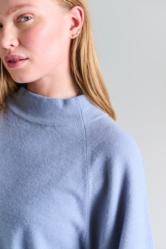 Cloud cashmere højhalset bluse